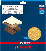 EXPERT C470 Schleifpapier, 225 mm, K 40/80/120/180, 6 Stück