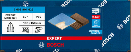EXPERT M480 Schleifnetz, 100 x 150 mm 50 Stück