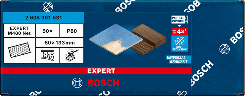 EXPERT M480 Schleifnetz, 80 x 133 mm 50 Stück