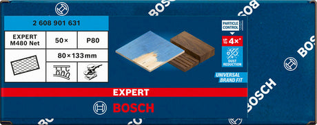 EXPERT M480 Schleifnetz, 80 x 133 mm 50 Stück