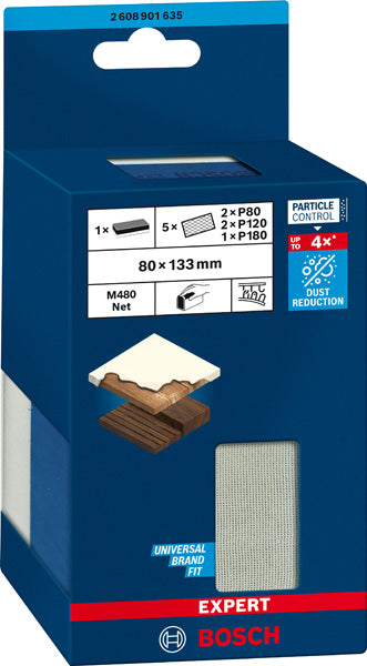 EXPERT eCom Dual Density Block 80 x133 mm, K 80/120/180 Set