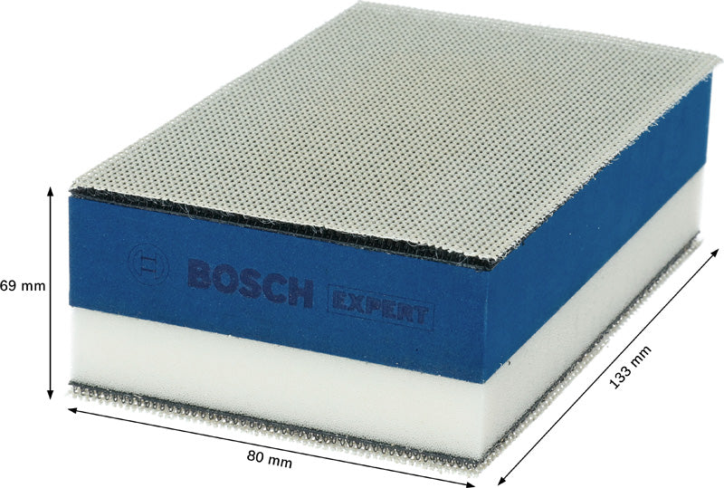 EXPERT Dual Density Set: Handschleifblock und Schleifnetz, 80x133 mm