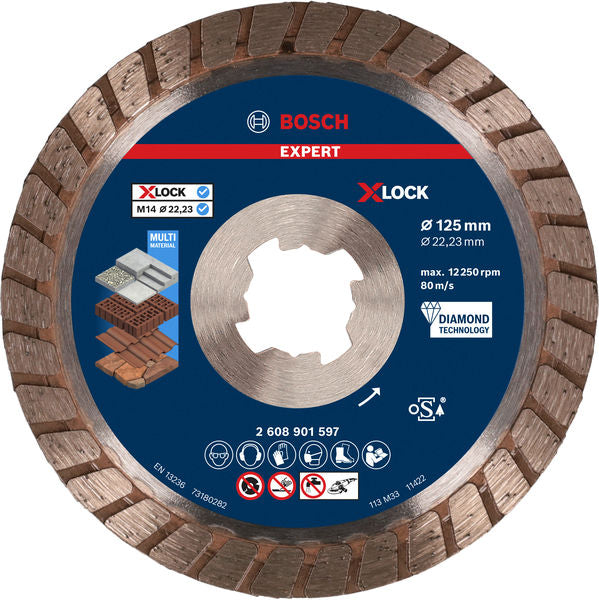 EXPERT MultiMaterial X-LOCK Diamanttrennscheiben 125mm