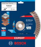 EXPERT MultiMaterial Diamanttrennscheiben, 230 x 22,23 x 2,4 x 15 mm