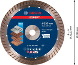 EXPERT MultiMaterial Diamanttrennscheiben, 230 x 22,23 x 2,4 x 15 mm