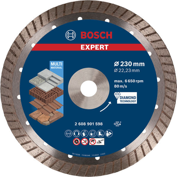EXPERT MultiMaterial Diamanttrennscheiben, 230 x 22,23 x 2,4 x 15 mm
