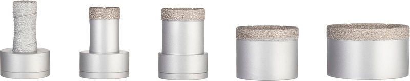 PRO Ceramic dry X-Lock Bohrkronen-Set, 68x33, 51x33, 35x33, 25x33, 20 mm, 5-tlg.
