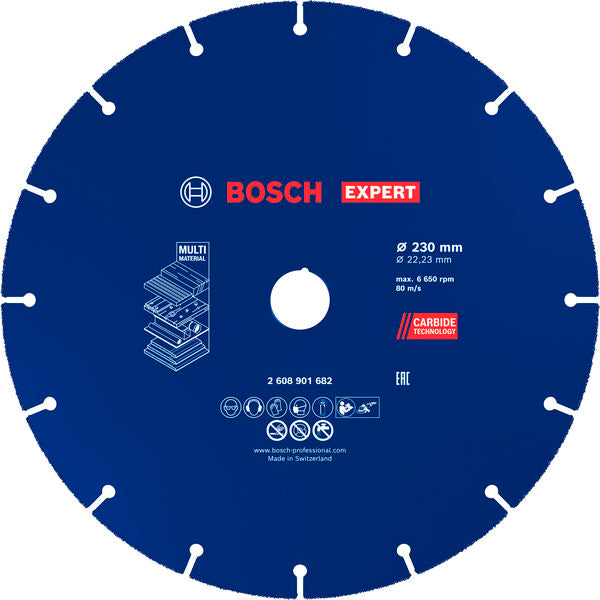 EXPERT Carbide Multi Wheel Trennscheibe, 230 mm, 22,23 mm