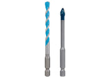 EXPERT HEX-9 Hard Ceramic + HEX-9 Multi Construction Bohrer, 6 mm