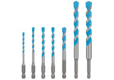EXPERT HEX-9 Multi Construction Bohrer-Set, 4/5/6/8/10/12 mm, 7-tlg.