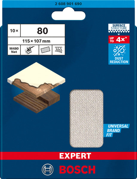 EXPERT M480 Schleifnetz, 115 x 107 mm 10 Stück