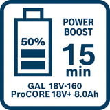 Starter-Set 2 x ProCORE18V+ 8.0Ah + GAL 18V-160