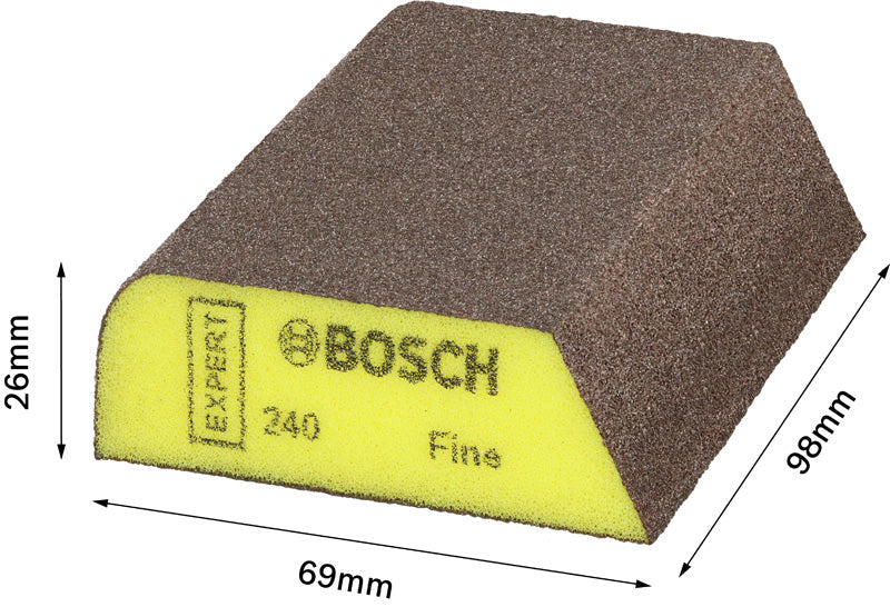 EXPERT Combi S470 Schaumstoff-Schleifblock 69 x 97 x 26 mm, fein