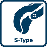 Eckrohrzange Typ S, 45°, 420 mm