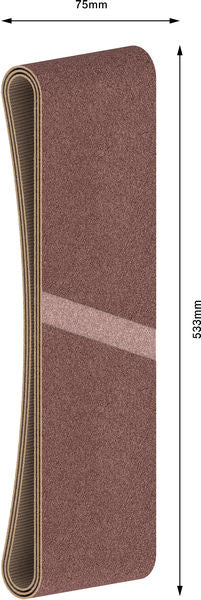 PRO X440 Schleifband, 75 x 533 mm, 150, 3-tlg.