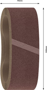 PRO X440 Schleifband, 75 x 533 mm, 220, 10-tlg.