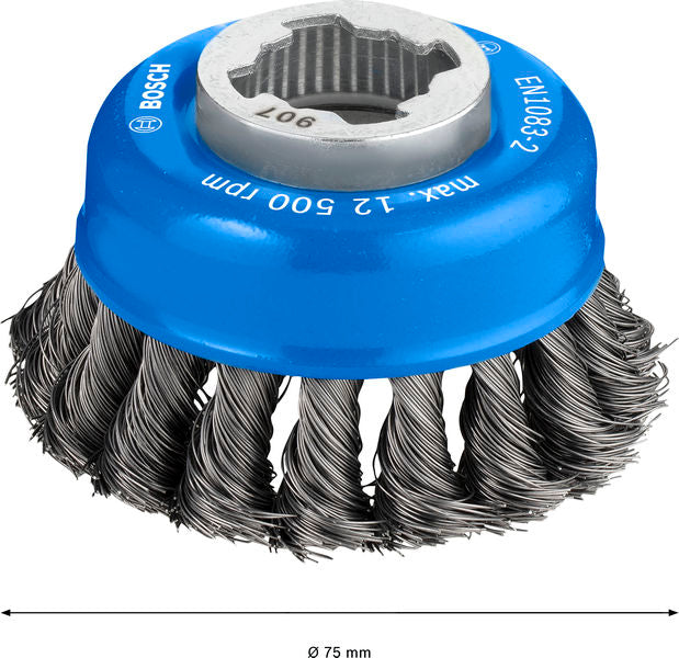 PRO Metal heavy X-Lock Topfbürste, 75 x 0,35 mm
