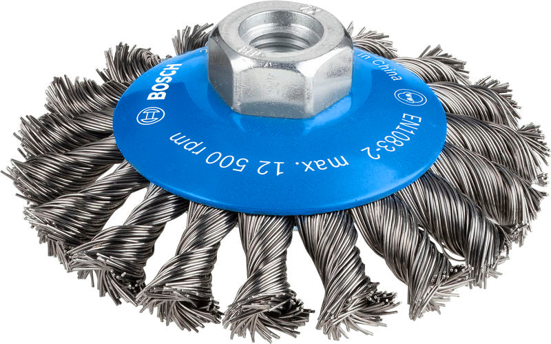 PRO Metal heavy Kegelbürste, 100 x 0,5 mm, Gewinde