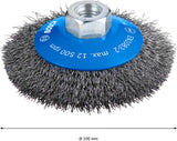 PRO Metal clean Kegelbürste, 100 x 0,3 mm, Gewinde