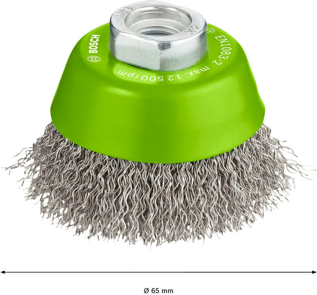 PRO Stainless Steel clean Topfbürste, 65 x 0,3 mm, Gewinde