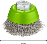 PRO Stainless Steel clean Topfbürste, 65 x 0,3 mm, Gewinde