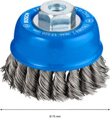 PRO Metal heavy Topfbürste, 75 x 0,5 mm, Gewinde