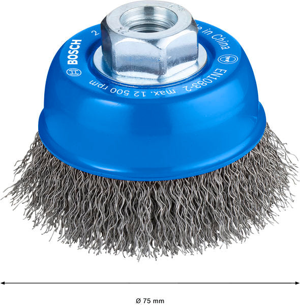 PRO Metal clean Topfbürste, 70 x 0,3 mm, Gewinde