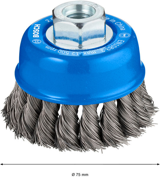 PRO Metal heavy Topfbürste, 75 x 0,35 mm, Gewinde