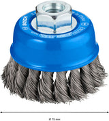 PRO Metal heavy Topfbürste, 75 x 0,35 mm, Gewinde