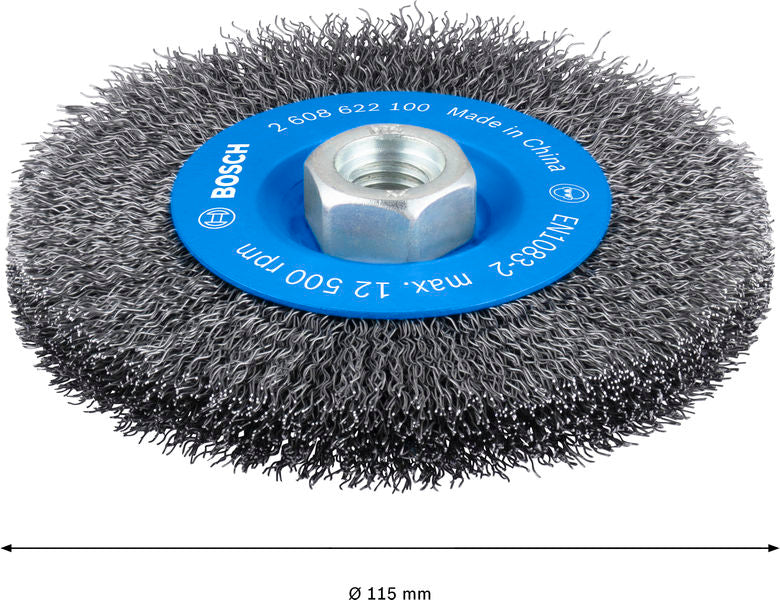 PRO Metal clean Scheibenbürste, 115 x 0,3 mm, Gewinde
