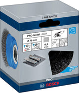 PRO Metal clean X-Lock Topfbürste, 75 x 0,3 mm