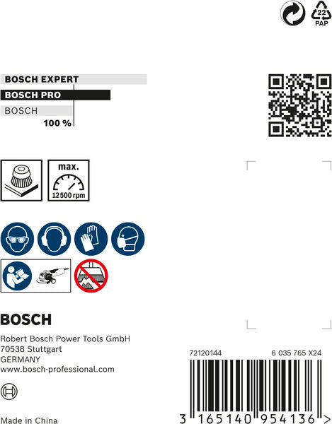PRO Metal heavy X-Lock Topfbürste, 75 x 0,5 mm