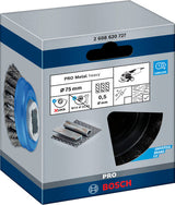 PRO Metal heavy X-Lock Topfbürste, 75 x 0,5 mm