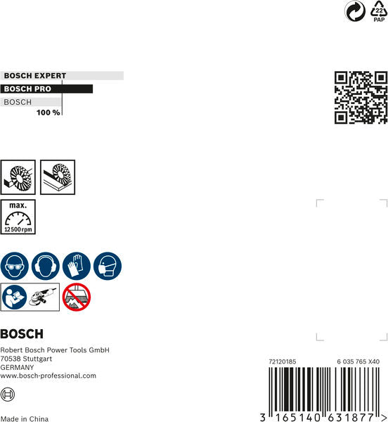 PRO Stainless Steel clean Scheibenbürste, 115 x 0,3 mm, Gewinde