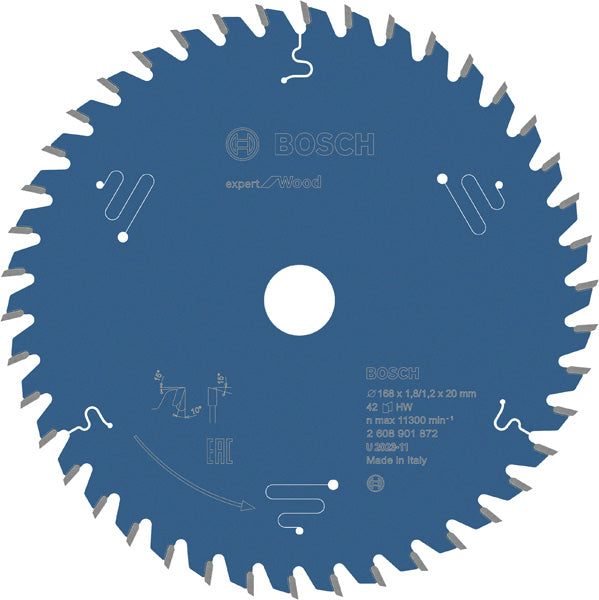 Expert for Wood 168 x 20 x 1,8/1,2 mm, T42