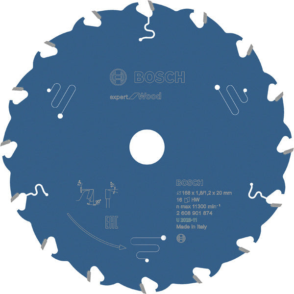 Expert for Wood 168 x 20 x 1,8/1,2 mm, T16