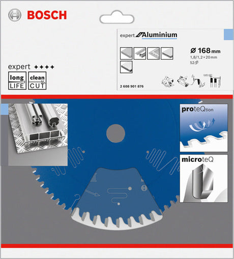 Expert for Aluminium 168 x 20 x 1,8/1,2 mm, T52