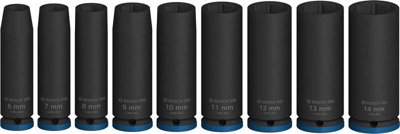 PRO Impact Steckschlüsselsatz Set, 1/4", tief, 9?tlg.