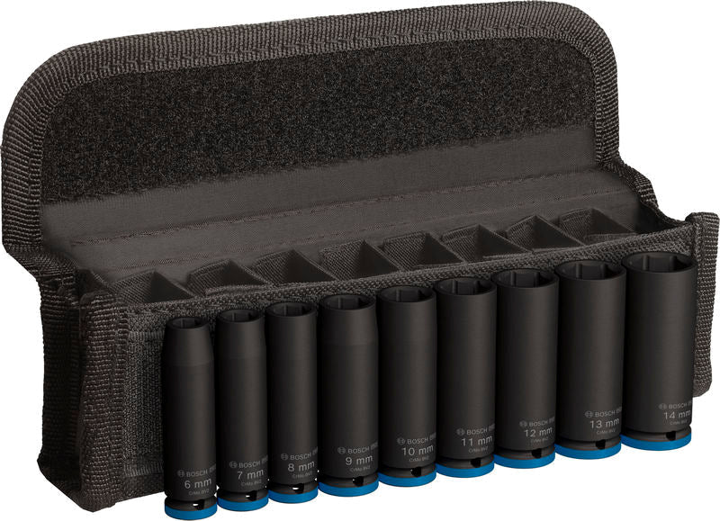 PRO Impact Steckschlüsselsatz Set, 1/4", tief, 9?tlg.