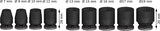 PRO Impact Steckschlüsselsatz Set, 3/8", Standard, 9?tlg.