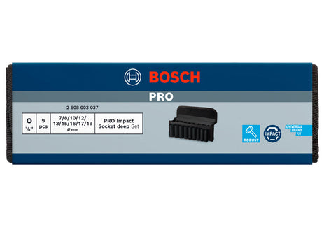 PRO Impact Steckschlüsselsatz Set, 3/8", tief, 9?tlg.