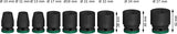 PRO Impact Steckschlüsselsatz Set, 1/2", Standard, 9?tlg.