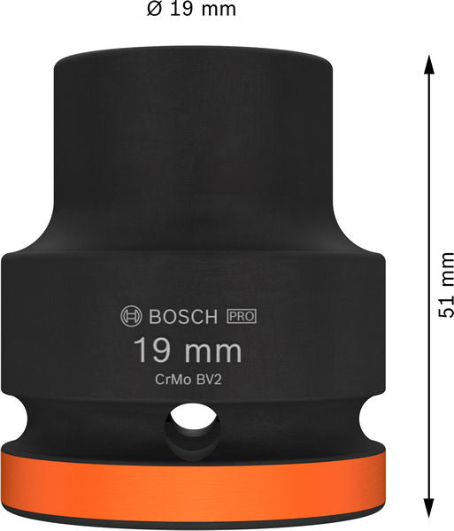 PRO Impact Steckschlüsselsatz, 3/4", 19 mm, Standard