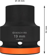 PRO Impact Steckschlüsselsatz, 3/4", 19 mm, Standard