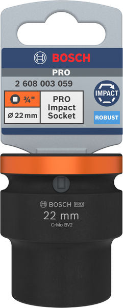 PRO Impact Steckschlüsselsatz, 3/4", 22 mm, Standard