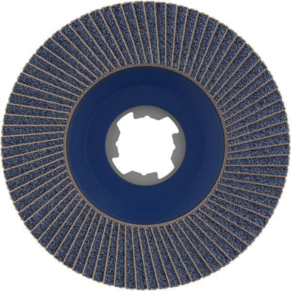 PRO X571 X-Lock Fächerschleifscheibe, 115 mm, G60, gewinkelt, Plastik