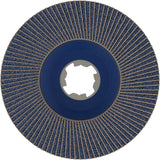 PRO X571 X-Lock Fächerschleifscheibe, 125 mm, G80, gewinkelt, Plastik