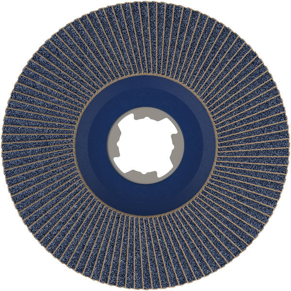 PRO X571 X-Lock Fächerschleifscheibe, 125 mm, G120, gewinkelt, Plastik