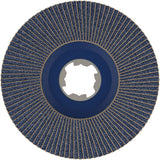 PRO X571 X-Lock Fächerschleifscheibe, 125 mm, G120, gewinkelt, Plastik