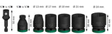 PRO Impact Steckschlüsselsatz Set mit Adapter, 1/2 Zoll, Standard, 7?tlg.